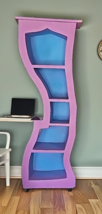 Image 3 of DR seuss / Alice in Wonderland / Fantasia inspired Whimsical Bookcase,  One-of-a-Kind