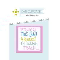 If You Call This Quilt - Labels