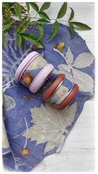 Image 5 of Bracciale bangle artigianale in pelle ANTIOPE KING - Indaco Infinito
