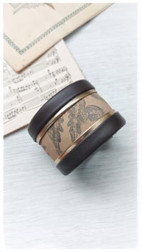 Image 19 of Bracciale bangle artigianale in pelle ANTIOPE KING - Caffè amaro