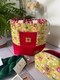 Image 1 of Sac à Projets taille M, poche avant : Petites oies rouges