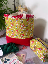 Image 4 of Grand sac à projet taille L, poche avant: Petites oies