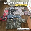 Close-out lot of 60 Brand New UNTUCKit pieces ($9.50 per unit)