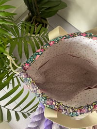 Image 3 of Grand sac à projet taille L; poches avant transparentes: Tigre fleuris