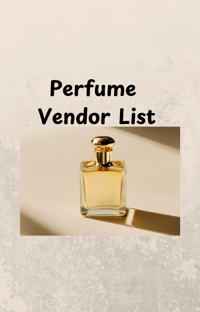 Perfume Vendor List