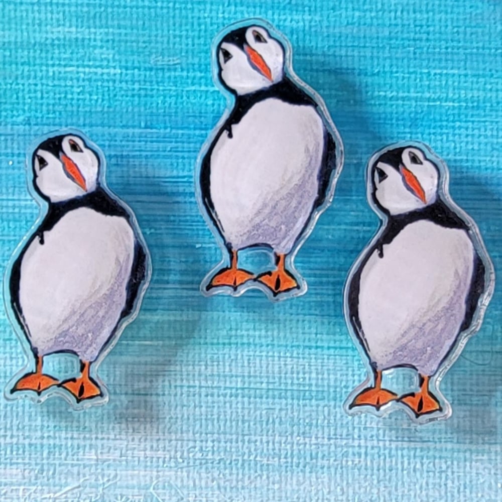 Image of 'Wait. What?' Puffin Pin