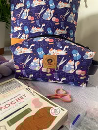 Image 1 of Trousse pour petits projets tricot ou Accessoires: Chatons et pelotes