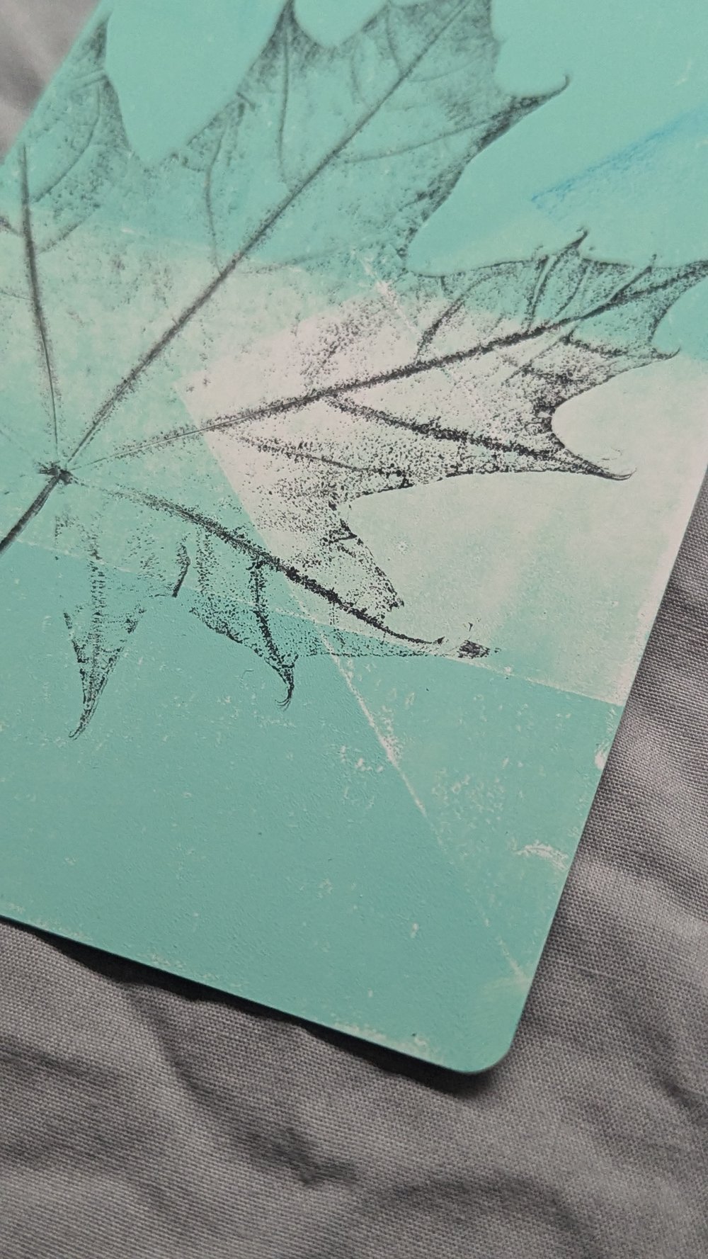 Image of Offcuts Print A6 - Sycamore - Soft Green