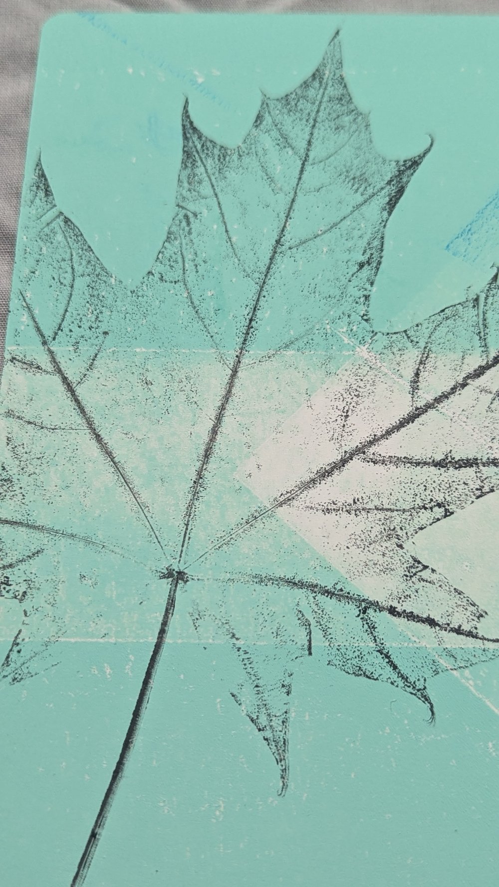 Image of Offcuts Print A6 - Sycamore - Soft Green