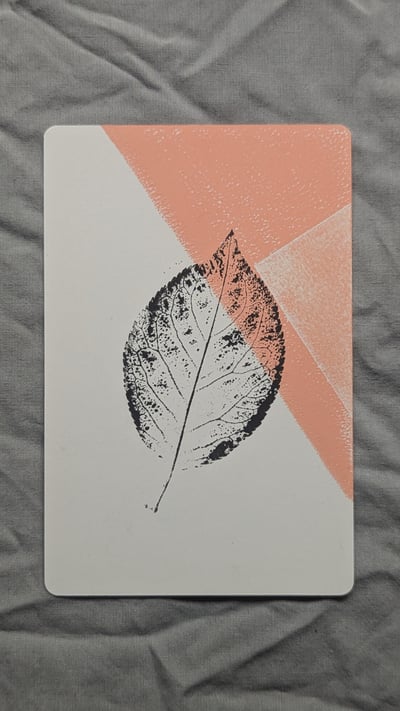 Image of Offcuts Print A6 - Plum Tree - Peach