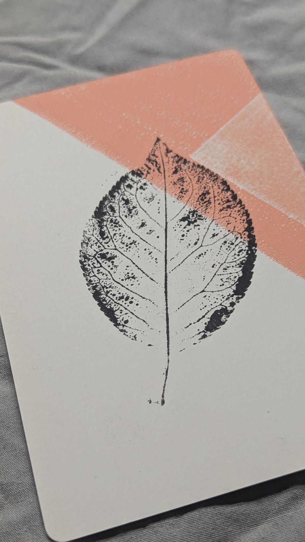 Image of Offcuts Print A6 - Plum Tree - Peach