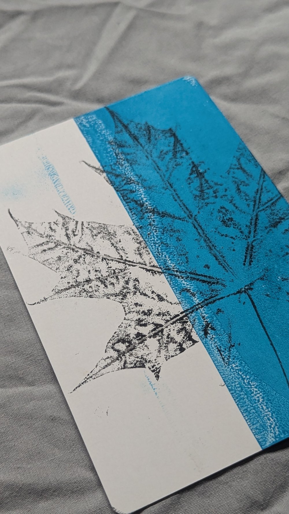 Image of Offcuts Print A6 - Sycamore - Blue