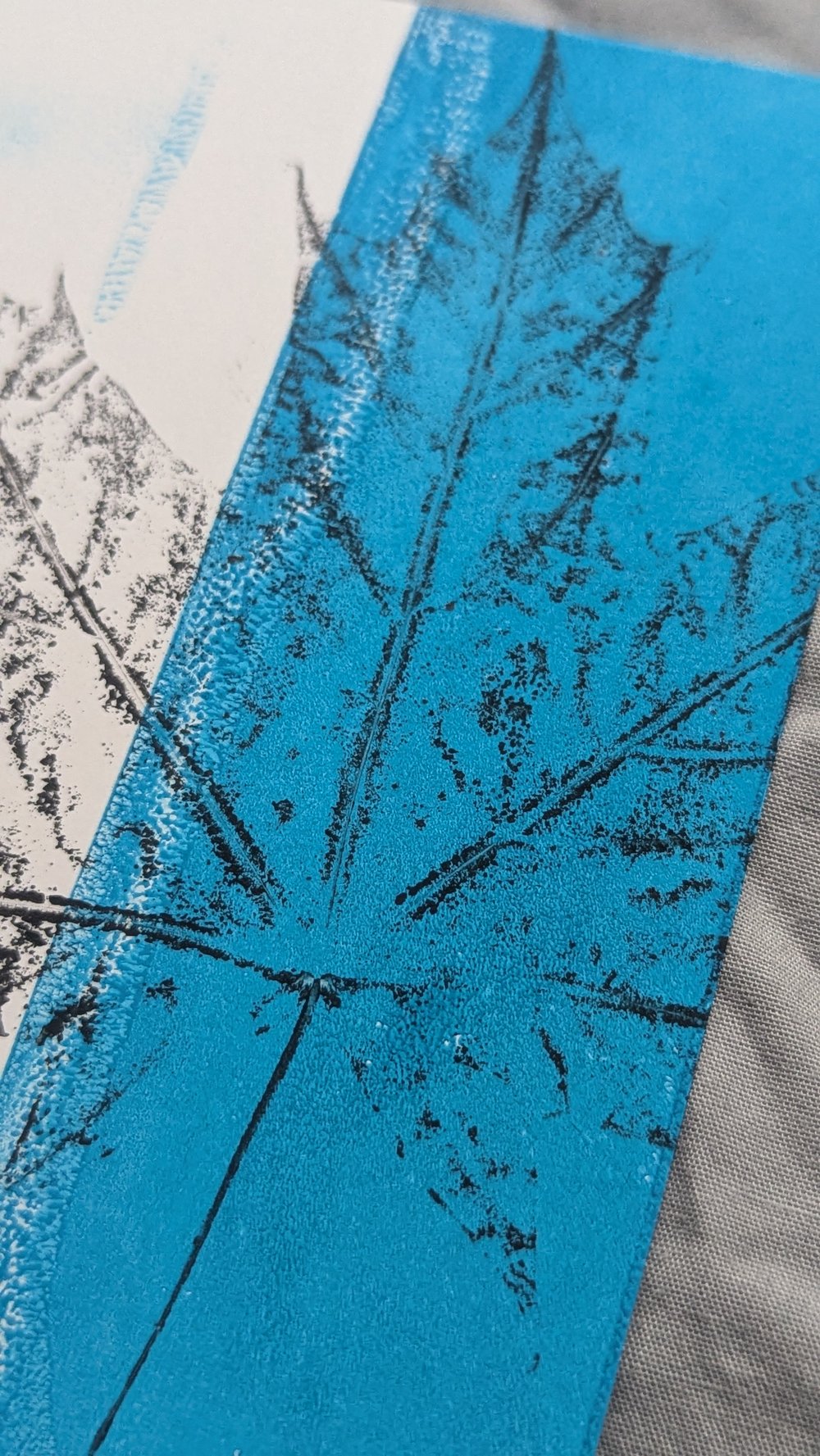 Image of Offcuts Print A6 - Sycamore - Blue