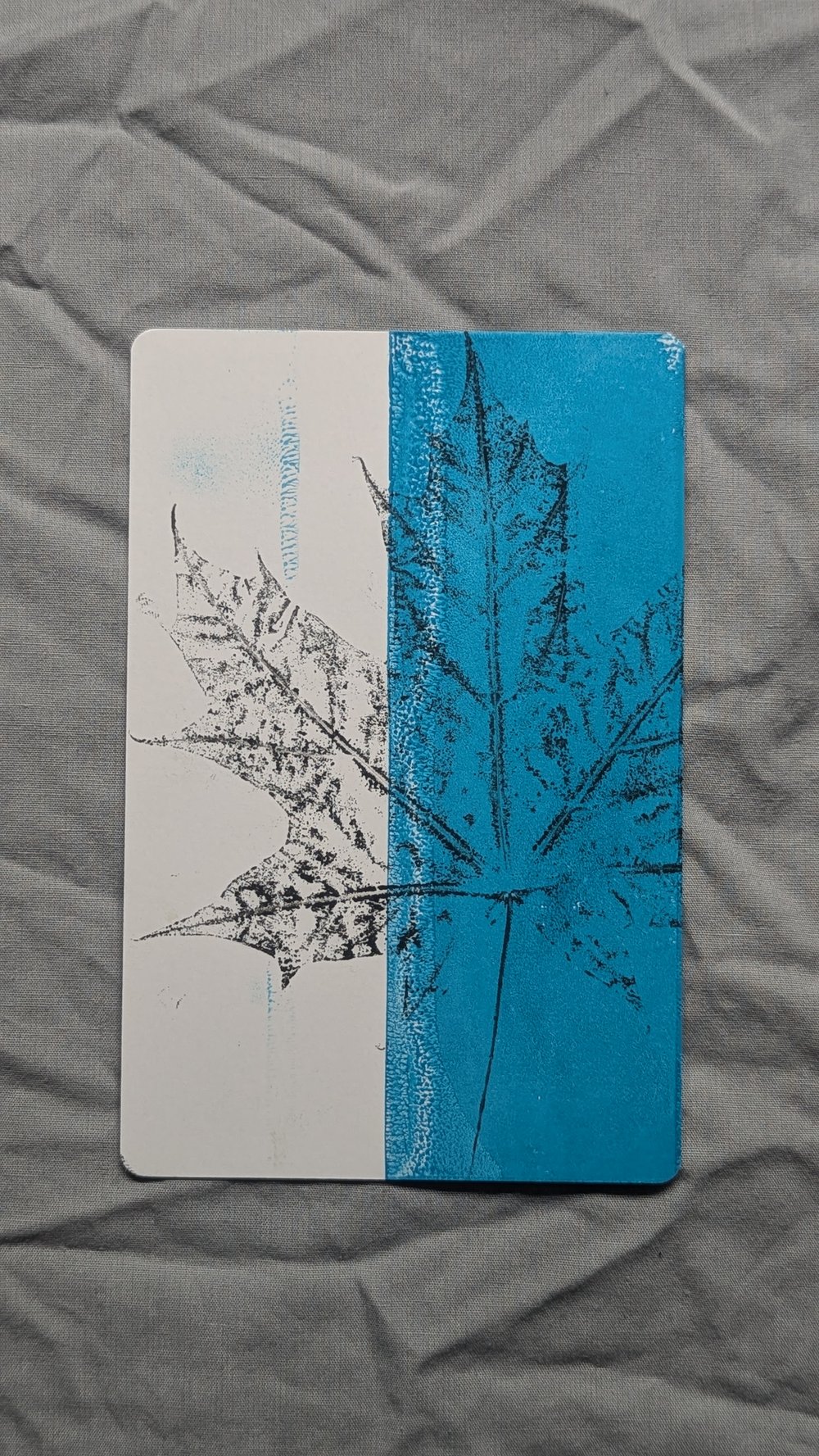 Image of Offcuts Print A6 - Sycamore - Blue