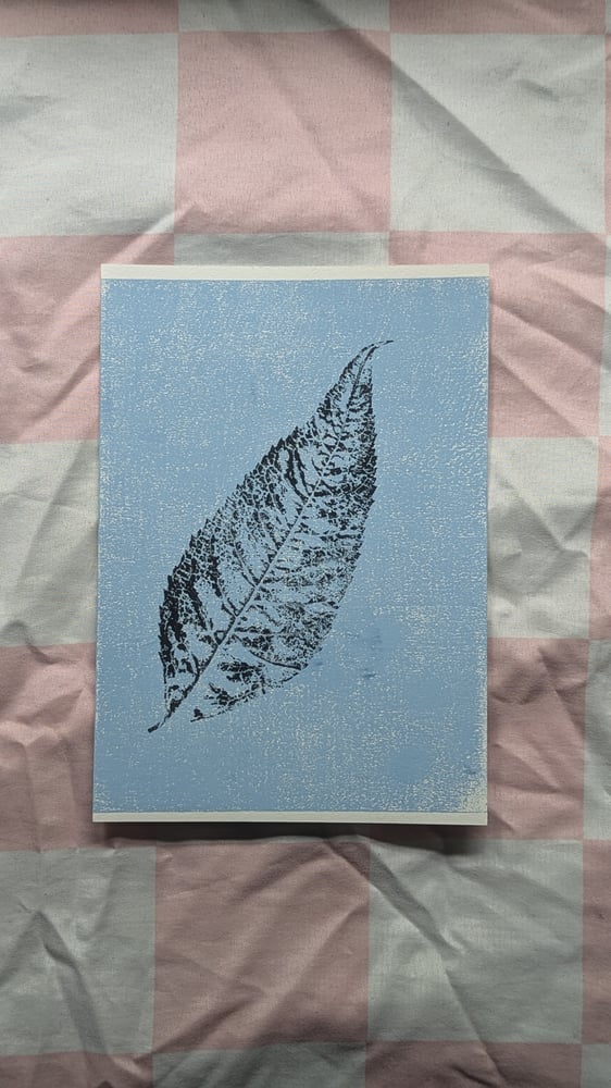 Image of Butterfly Bush - Single Colour - Blue - A5 Print
