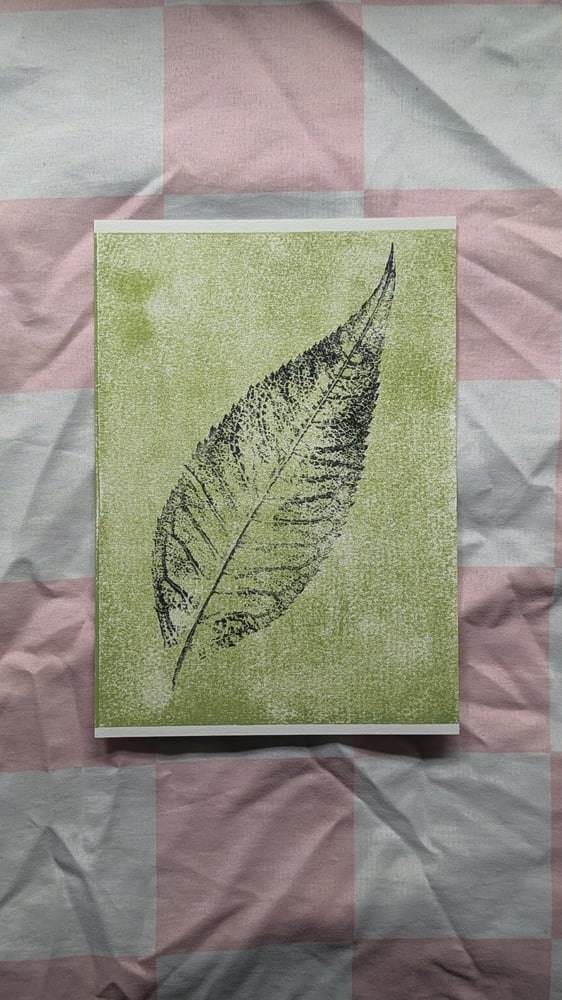 Image of Butterfly Bush - Single Colour - Green - A5 Print