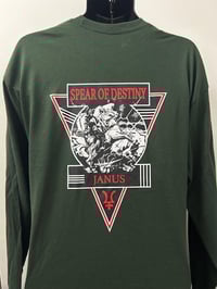 Image 2 of Long Sleeve JANUS Tour Shirt on Green! 