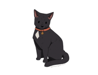 Image 3 of Sitting Cat sticker