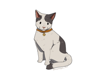 Image 2 of Sitting Cat sticker