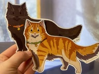 Image 1 of Long Hair Cat Sticker
