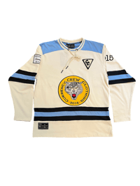 Image 1 of Currency Crew Currency Wolves Hockey Jersey Home Cream 