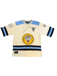 Image 2 of Currency Crew Currency Wolves Hockey Jersey Home Cream 