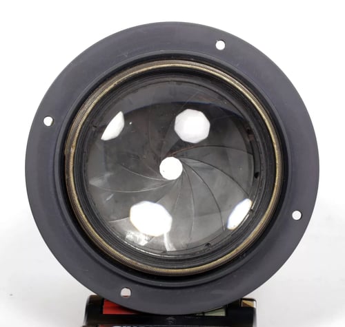 Image of Taylor Hobson COOKE ANASTIGMAT Series II 8.2" F4.5 barrel brass lens + flange #4573