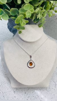 Amber Teardrop necklace 