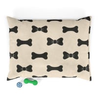 Image 1 of Bow & Bone Luxe Pet Bed, Cozy Dog Bed, Cat Bed, Pet Supplies for Dogs and Cats, Gift for Pet Lovers