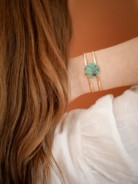 Image 2 of Bracelet Jonc SOLUNA - Jaspe Africain