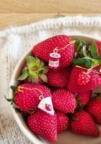 Anneaux Marqueurs "Les fraises"