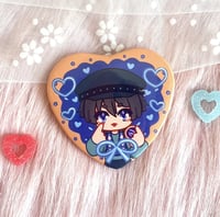 Image 4 of Kazuscara heart button pins! 
