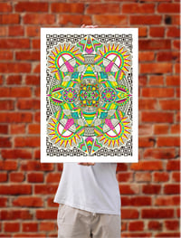 Image 1 of 18 x 24 "Mandala Effect" poster by Katie Moon