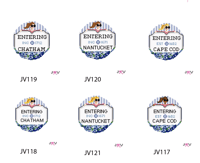 Image 2 of Needlepoint Canvases - East Coast Girls Ornaments