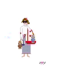 Image 2 of Needlepoint Canvas - Labubu Girl Summer