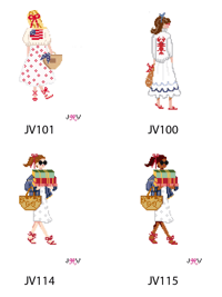 Image 3 of Needlepoint Canvases - Signature Girl Series