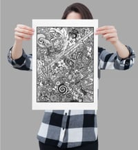 Image 2 of 14 x 17 "Moon Jumper" poster by Katie Moon