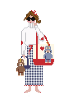 Image 1 of Needlepoint Canvas - Labubu Girl Summer