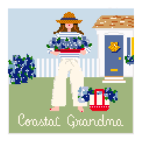 Image 1 of Needlepoint Canvas - Coastal Grandma