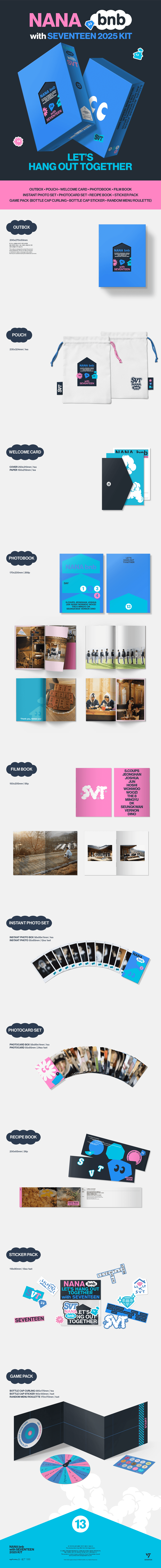 Image of [PRE-ORDER] Seventeen NANA bnb 2025 KIT + Weverse Shop POBs