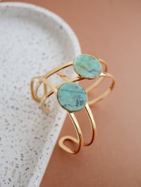 Image 3 of Bracelet Jonc SOLUNA - Jaspe Africain