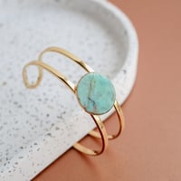 Image 1 of Bracelet Jonc SOLUNA - Jaspe Africain