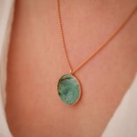 Image 1 of Collier SOLUNA - Jaspe Africain