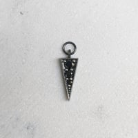 Elva Charm - Oxidized Silver + Black Diamond