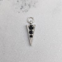 Elva Charm - Silver + Black Diamond