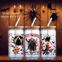 Horror Jason Camp Crystal Lake Uv Dtf Cup Wraps Double Sided W0734