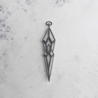 Cage Charm - Double - Oxidized