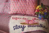 Image 1 of Life is Short quilted wall hanging