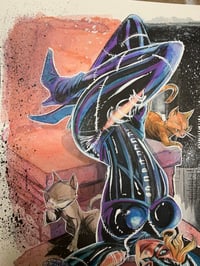 Image 3 of “Alley Queen” — Original Watercolor + Ink Illustration (11x14)