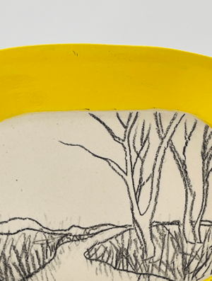 Image of Waveney Valley Willow plate (#475)